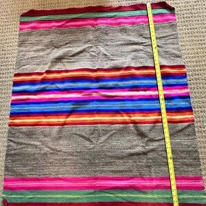 Bolivian Rug/Blanket- Colorful Striped